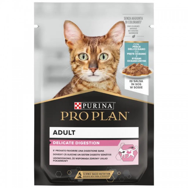 Pro Plan Delicate Sos İçinde Okyanus Balıklı Pouch Kedi Yaş Maması 85 Gr