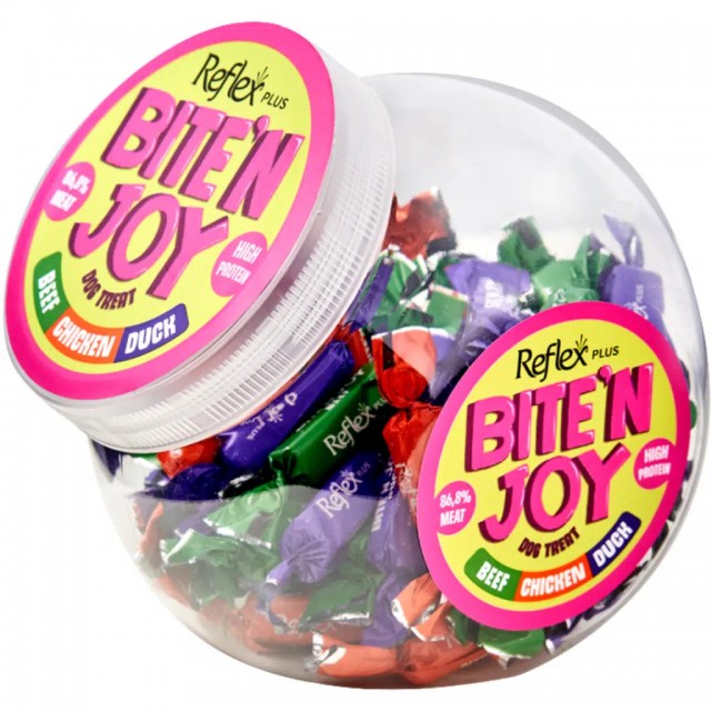 Reflex Plus Bite'n Joy Dana Etli Tavuklu ve Ördek Etli Köpek Ödülü 250 Gr