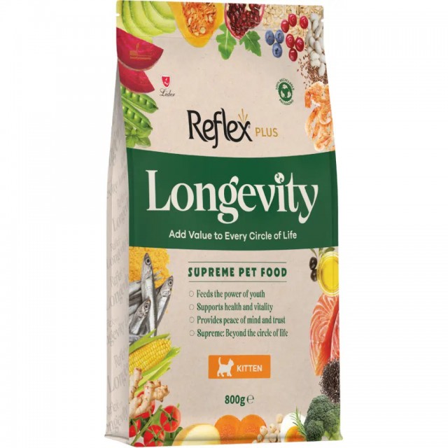 Reflex Plus Longevity Kitten Hipoallerjenik Yavru Kedi Maması 800 Gr