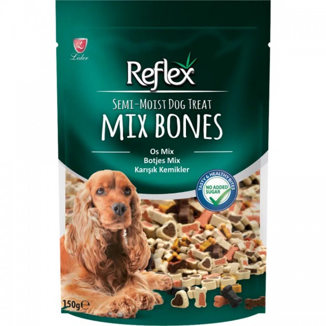 Reflex Semi-Moist Karışık Kemikler Köpek Ödülü 150 Gr