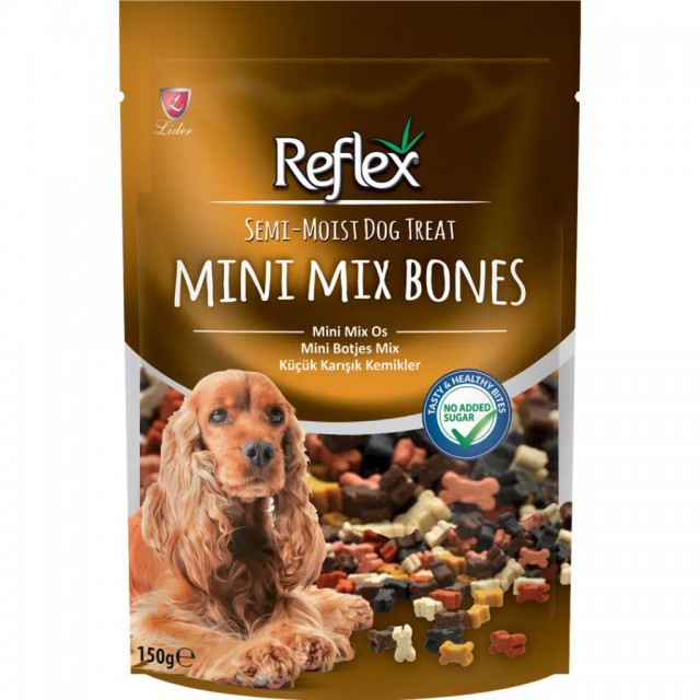 Reflex Semi-Moist Mini Karışık Kemikler Köpek Ödülü 150 Gr
