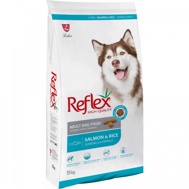 Reflex Somonlu ve Pirinçli Yetişkin Köpek Maması 15 Kg