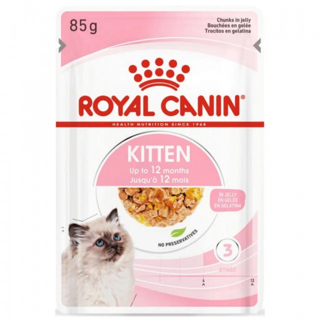 Royal Canin Kitten Jelly Pouch Yavru Kedi Yaş Maması 85 Gr