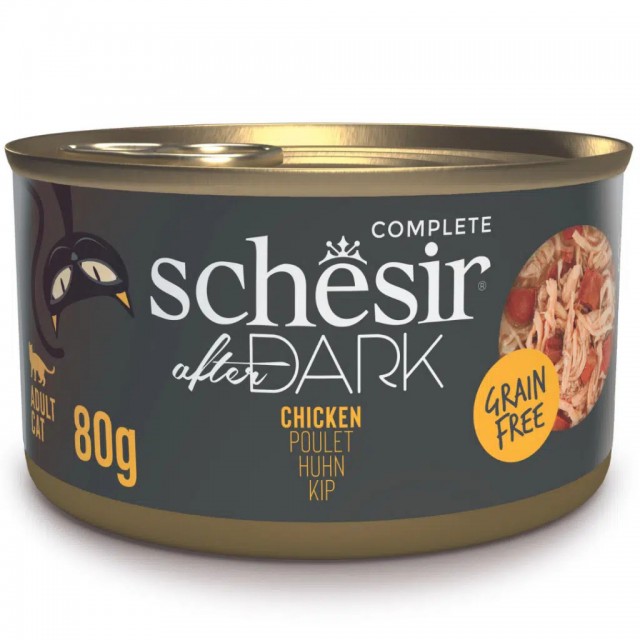 Schesir After Dark Tavuklu Et Suyunda Kedi Konservesi 80 Gr
