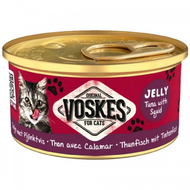 Voskes Ton Balıklı ve Kalamarlı Kedi Konservesi 85 Gr