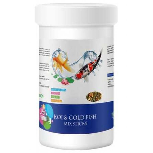 Pets Family Koi ve Gold Fish Mix Sticks 1l/100g
