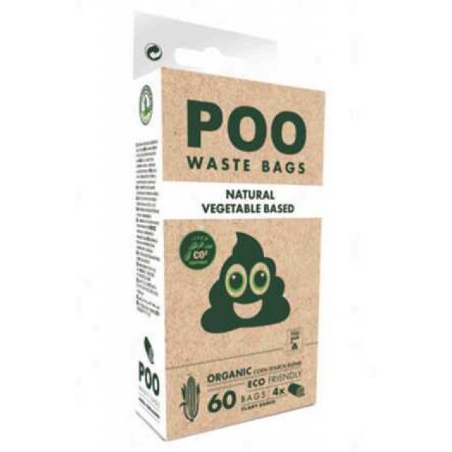 M-Pets Natural Dışkı Toplama Poşeti 15 Yaprak 4lü Paket