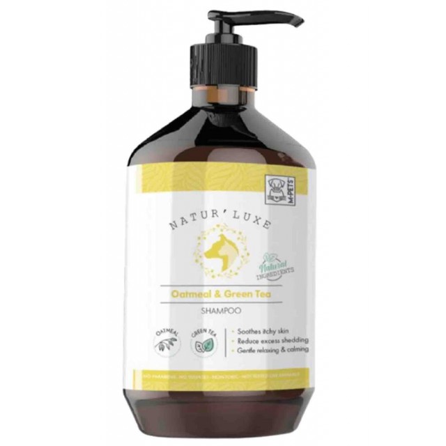 M-Pets Naturluxe Oatmeal & Green Tea Köpek Şampuanı 500ml