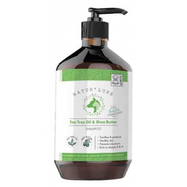 M-Pets Naturluxe Tea Tree & Shea Butter Köpek Şampuanı 500ml