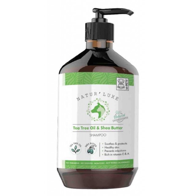 M-Pets Naturluxe Tea Tree & Shea Butter Köpek Şampuanı 500ml