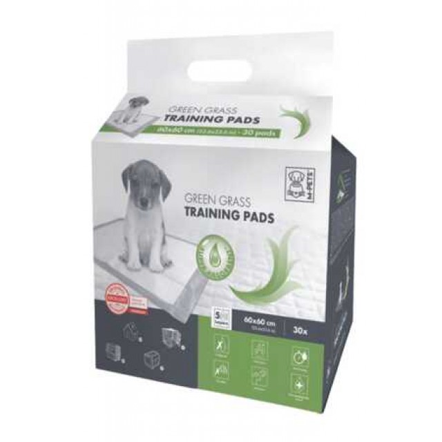 M-Pets Çimen Kokulu Köpek Çiş Eğitim Pedi 60x60cm 30lu