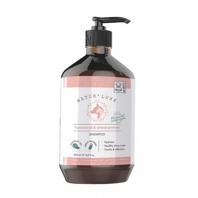 M-Pets Naturluxe Coconut Oil & Buğday Proteinli Köpek Şampuanı 500ml