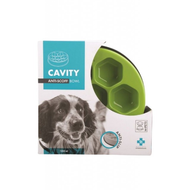 M-Pets Cavity Yavaş Yeme Mama Kabı 1200ml Yeşil