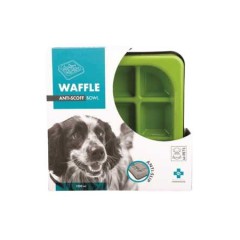M-Pets Waffle Yavaş Yeme Mama Kabı 1500ml Yeşil
