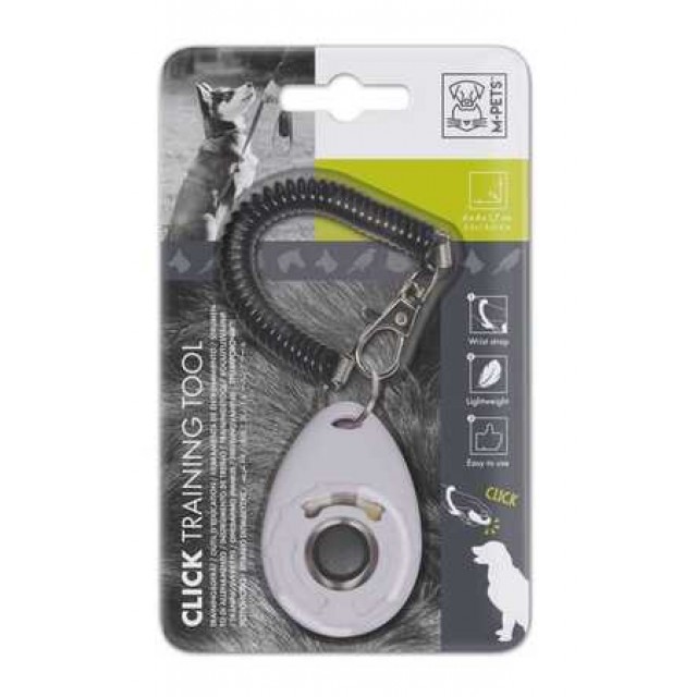 M-Pets Köpek Eğitim Aparatı Clicker Siyah Beyaz