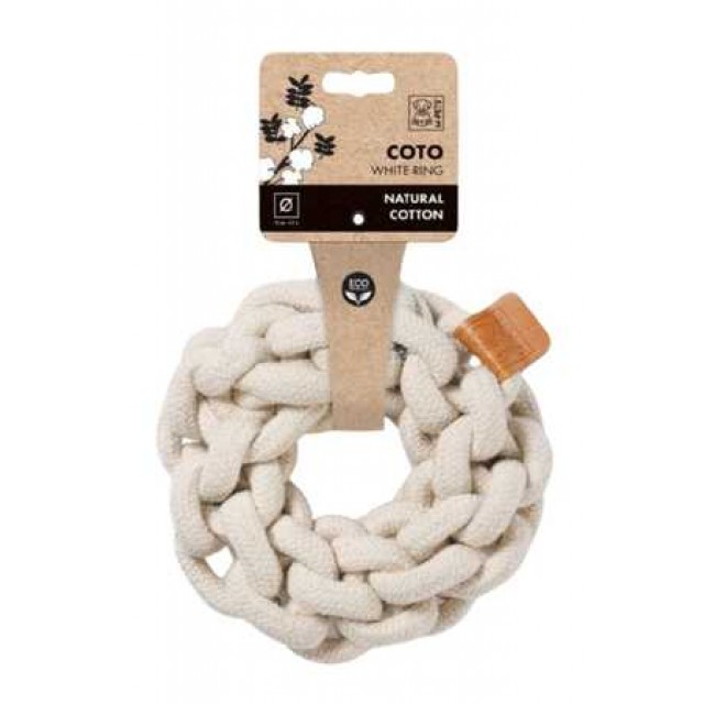 M-Pets Coto White Ring Örgü Halka Oyuncak 13cm