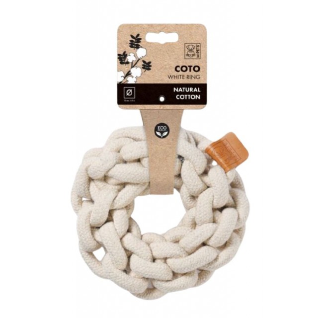 M-Pets Coto White Ring Örgü Halka Oyuncak 13cm