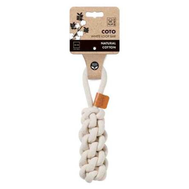 M-Pets Coto White Loop Bar Örgü Oyuncak 22cm