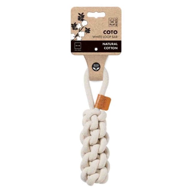 M-Pets Coto White Loop Bar Örgü Oyuncak 22cm