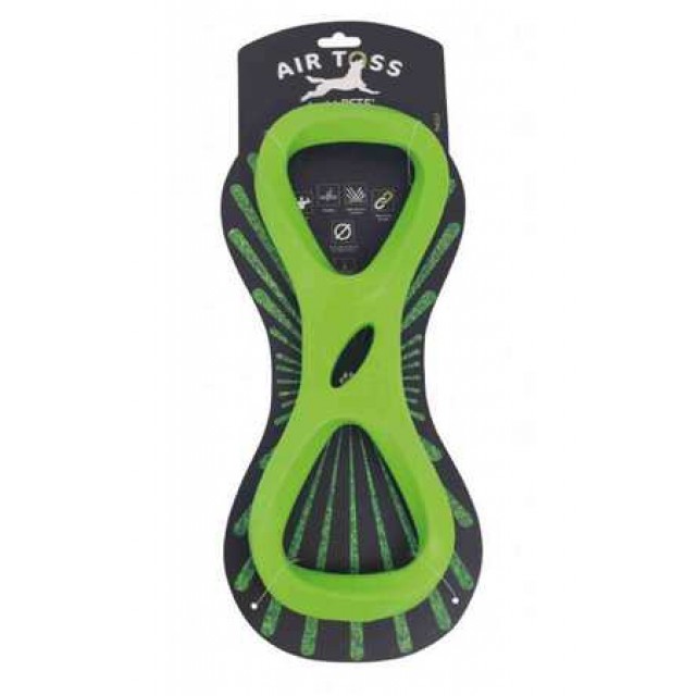 M-Pets Air Toss Twist Dayanıklı Suda Yüzen Köpek Oyuncağı Yeşil