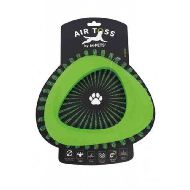 M-Pets Air Toss Mobius Dayanıklı Suda Yüzen Köpek Oyuncağı Yeşil