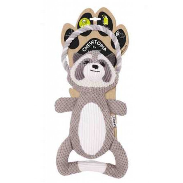 M-Pets Eco Chewtopia Rakun Şeklinde Köpek Oyuncağı