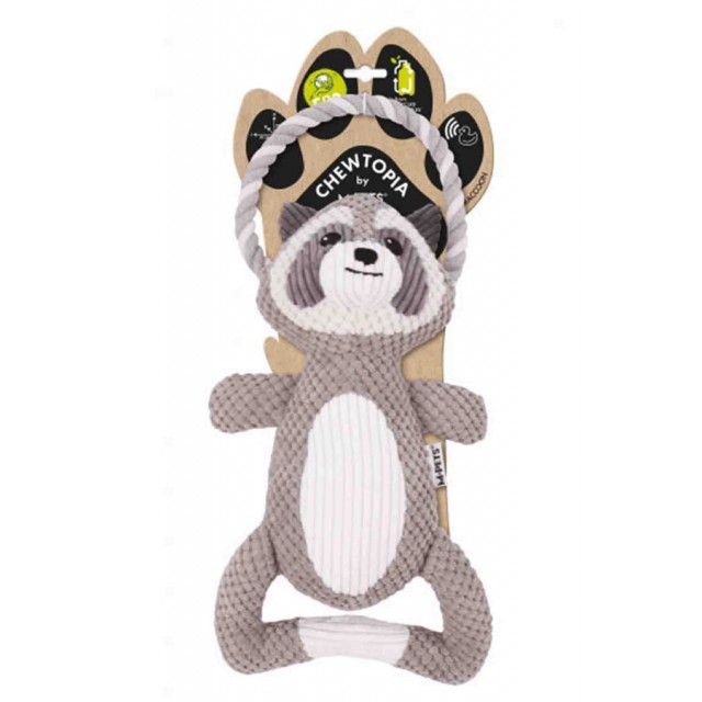 M-Pets Eco Chewtopia Rakun Şeklinde Köpek Oyuncağı
