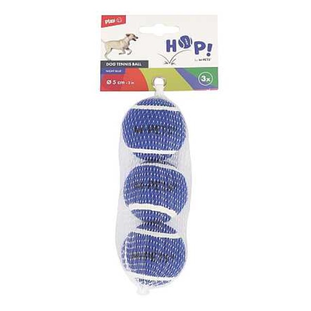 M-Pets HOP Tenis Topu 5cm Mavi (3 Adet)