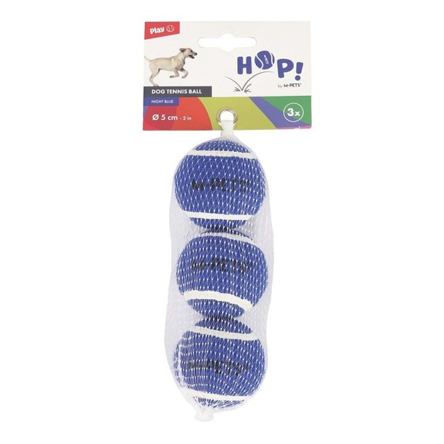 M-Pets HOP Tenis Topu 5cm Mavi (3 Adet)