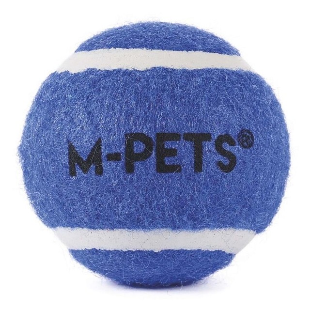 M-Pets HOP Tenis Topu 6.4cm Mavi (3 Adet)