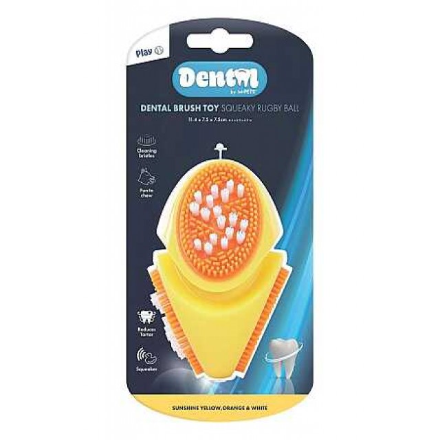 M-Pets Dental Squeaky Ruby Ball Diş Fırçalı Köpek Oyuncağı
