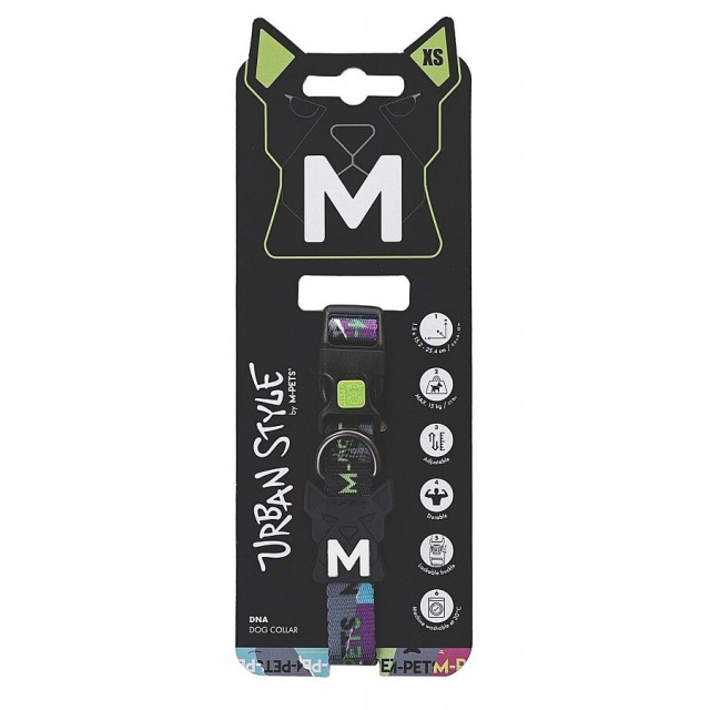 M-Pets Urbanstyle DNA Köpek Boyun Tasması (XS)