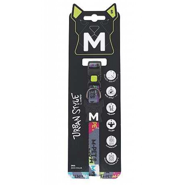 M-Pets Urbanstyle DNA Köpek Boyun Tasması (S)