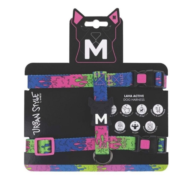 M-Pets Urbanstyle Lava Active Köpek Göğüs Tasması (M)