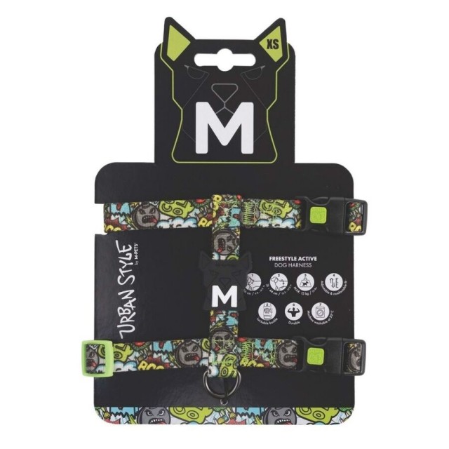 M-Pets Urbanstyle Multicolor Active Köpek Göğüs Tasması (XS)