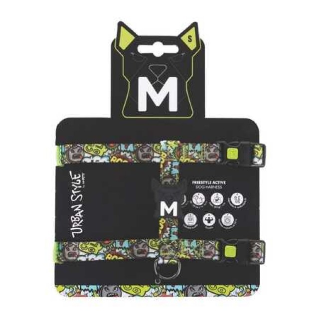 M-Pets Urbanstyle Multicolor Active Köpek Göğüs Tasması (S)