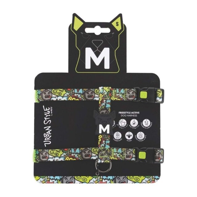 M-Pets Urbanstyle Multicolor Active Köpek Göğüs Tasması (S)