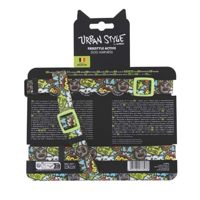 M-Pets Urbanstyle Multicolor Active Köpek Göğüs Tasması (M)