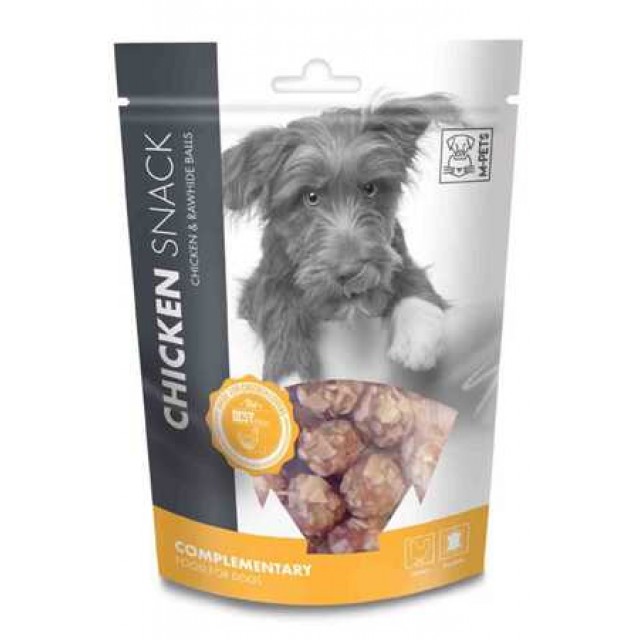 M-Pets Chicken & Rawhide Balls Tavuklu Köpek Ödül Maması 80gr