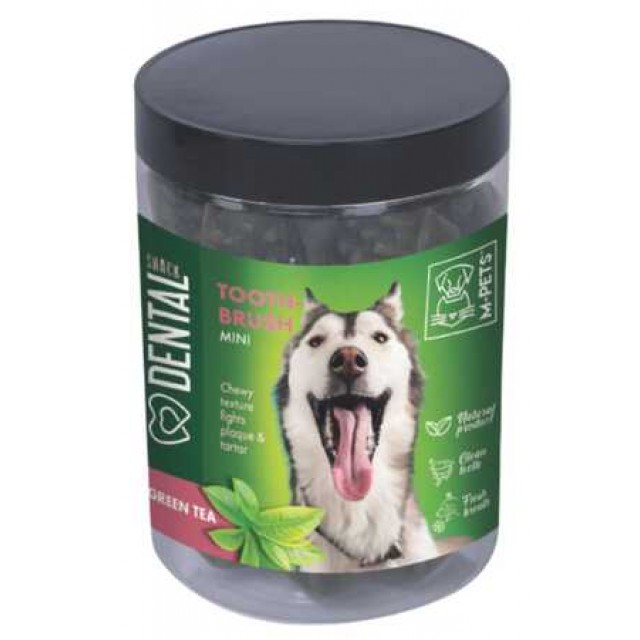 M-Pets Yeşil Çaylı Diş Sağlığı için Köpek Ödülü 200gr (S)