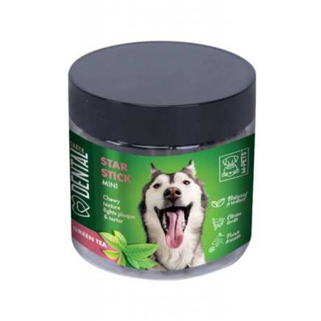 M-Pets Yeşil Çaylı Diş Sağlığı için Köpek Ödülü 110gr