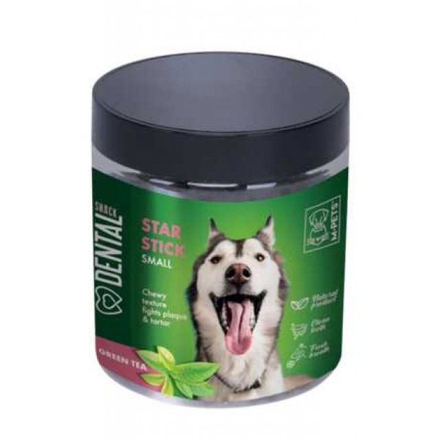 M-pets Yeşil Çaylı Diş Sağlığı için Köpek Ödülü 170gr (S)