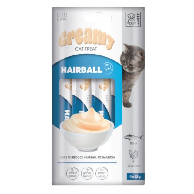 M-Pets Hairball Fonksiyonel Creamy Kedi Ödülü 4x15gr