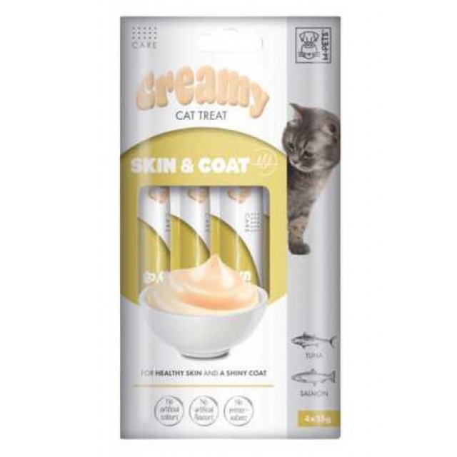 M-Pets Skin&Coat Fonksiyonel Creamy Kedi Ödülü 4x15gr