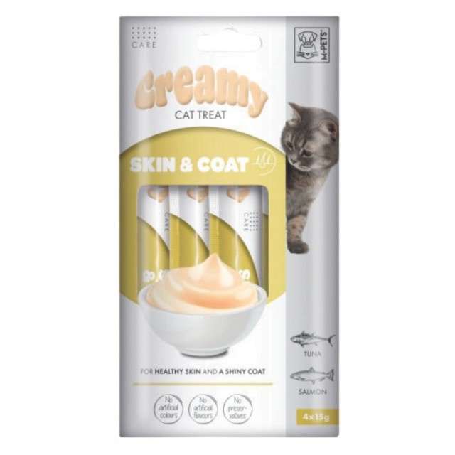 M-Pets Skin&Coat Fonksiyonel Creamy Kedi Ödülü 4x15gr