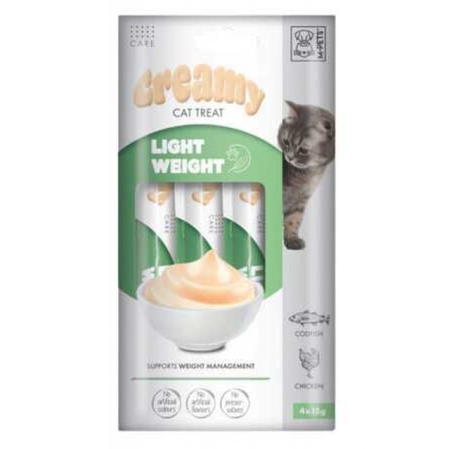 M-Pets Light Weight Fonksiyonel Creamy Kedi Ödülü 4x15gr