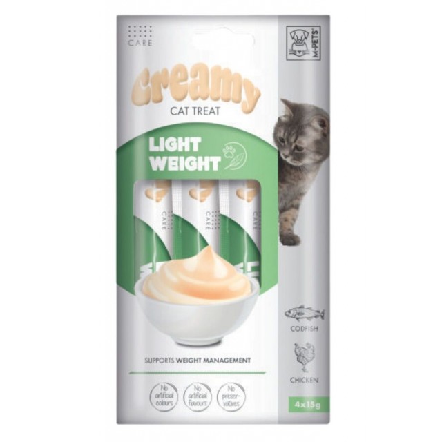 M-Pets Light Weight Fonksiyonel Creamy Kedi Ödülü 4x15gr