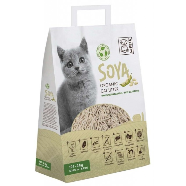 M-Pets Soya Organik Naturel Kedi Kumu 10lt