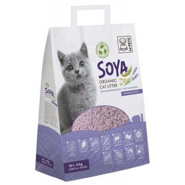 M-Pets Soya Organik Lavantalı Kedi Kumu 10lt