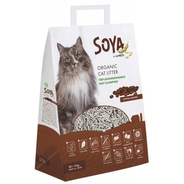 M-Pets Soya Organik Kahveli Kedi Kumu 10lt